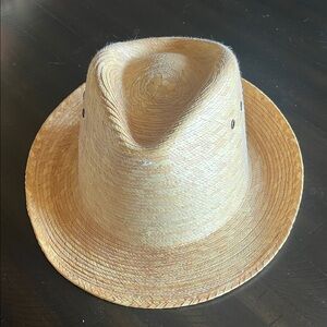 Source Unknown Natural Straw Fedora Hat